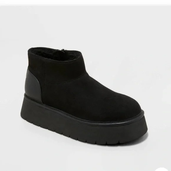Wild Fable Missy Platform Booties Black 9M – New with Tags - Picture 1 of 8